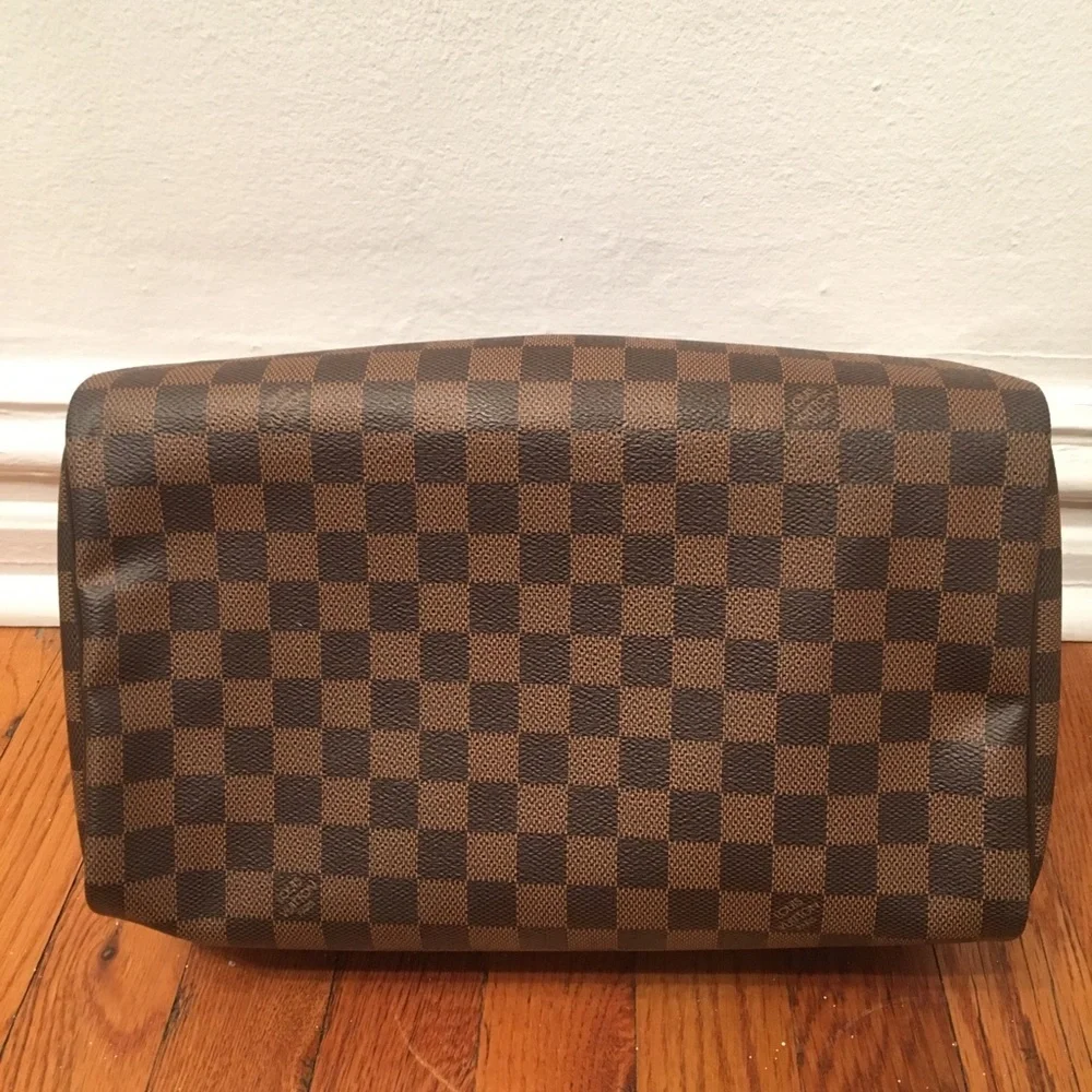 Louis Vuitton Brown Damier Ebene Top-Handle Satchel